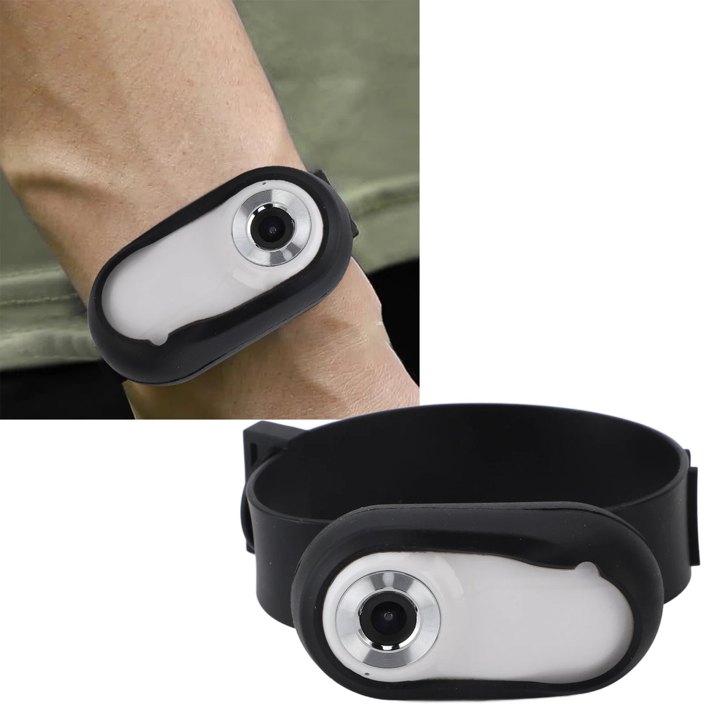 Pet Collar Camera Lightweight Support Memory Card LCD Display HD 1080P Pet Action Camera USB Rechargeable for Indoor Outdoor